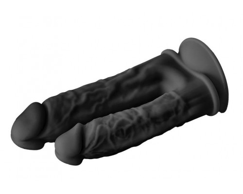 Заказать Черный анально-вагинальный фаллоимитатор Double Penetrator - 19,5 см.