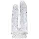 Заказать Прозрачный анально-вагинальный фаллоимитатор на присоске Imperium Jelly Dildo - 18 см.