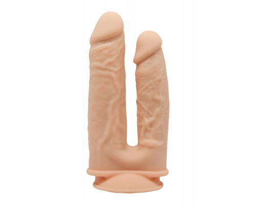 Заказать Телесный анально-вагинальный фаллоимитатор Double Penetrator - 19,5 см.