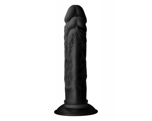 Заказать Черный анально-вагинальный фаллоимитатор Double Penetrator - 19,5 см.