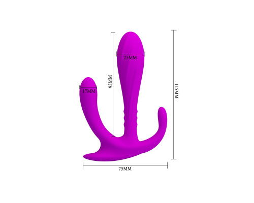 Заказать Силиконовый тройной стимулятор Edgar