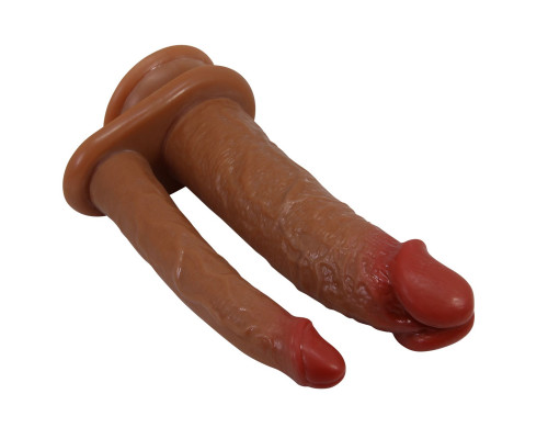 Анально-вагинальный фаллоимитатор Goran - 20 см.