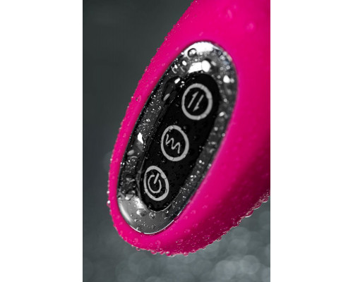 Ярко-розовый вибростимулятор 3-в-1 Tripling - 21 см.