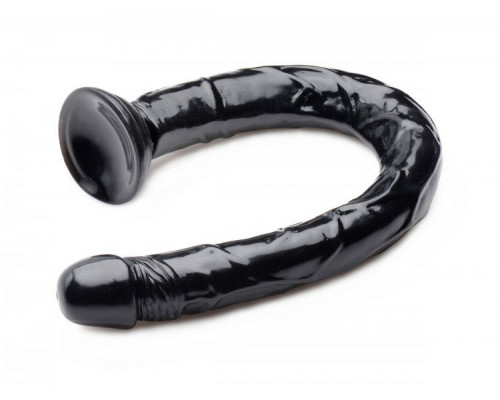 Заказать Черный анальный фаллоимитатор Hosed Realistic Anal Dildo - 50,8 см.