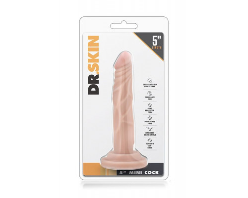Заказать Телесный фаллоимитатор-реалистик 5 Inch Mini Cock на присоске - 14,6 см.