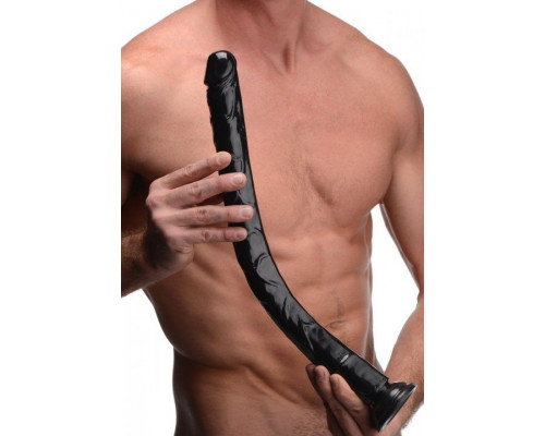 Заказать Черный анальный фаллоимитатор Hosed Realistic Anal Dildo - 50,8 см.