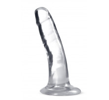 Прозрачный анальный фаллоимитатор Hard n Happy - 13,9 см.
