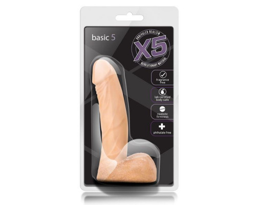 Заказать Телесный фаллоимитатор Basic 5 - 14 см.