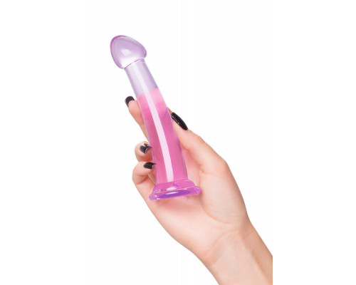 Заказать Фиолетовый фаллоимитатор Jelly Dildo S - 15,5 см.