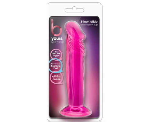 Заказать Розовый анальный фаллоимитатор Sweet N Small 6 Inch Dildo With Suction Cup - 16,5 см.