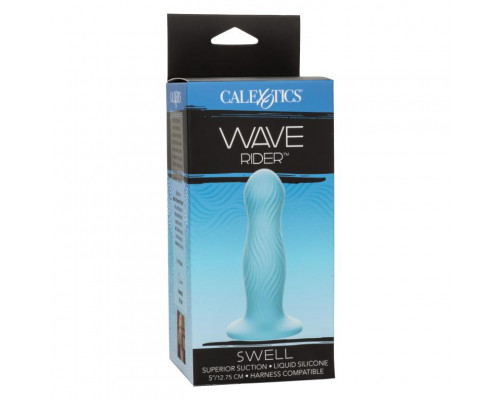 Заказать Голубой фаллоимитатор из жидкого силикона Swell - 12,7 см.