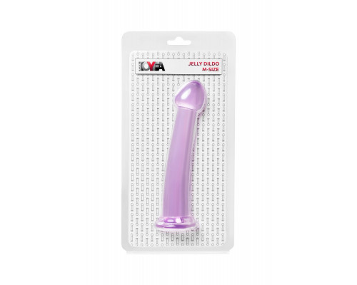 Заказать Фиолетовый фаллоимитатор Jelly Dildo M - 18 см.