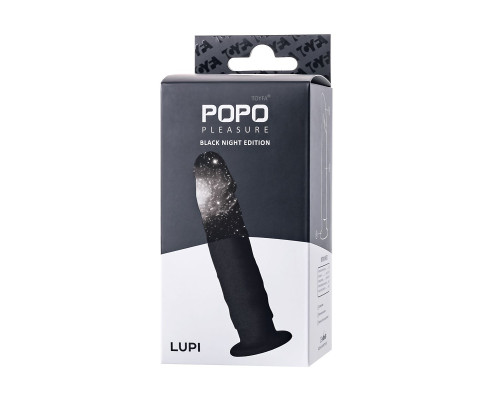Заказать Черный анальный фаллоимитатор Lupi - 13,5 см.