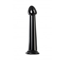 Черный фаллоимитатор Jelly Dildo M - 18 см.