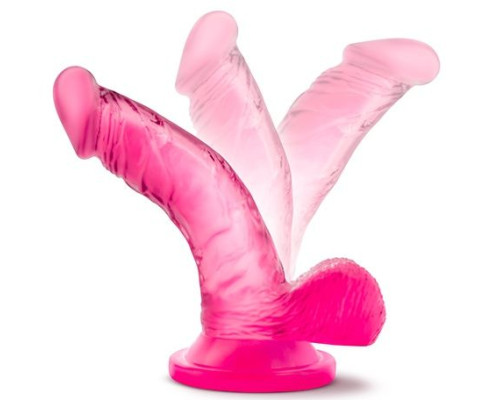 Заказать Розовый фаллоимитатор на присоске NATURALLY YOURS 4INCH MINI - 12 см.