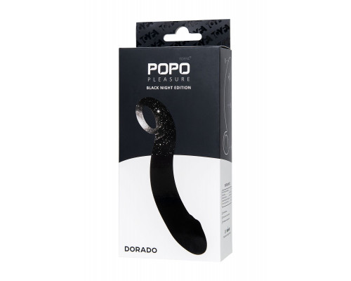 Черный анальный фаллоимитатор Dorado - 18 см.