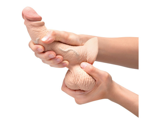 Заказать Телесный анальный фаллоимитатор Slipskin 6.5’’ Curved - 16,7 см.