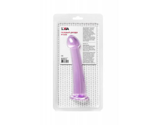 Заказать Фиолетовый фаллоимитатор Jelly Dildo M - 18 см.