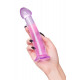Заказать Фиолетовый фаллоимитатор Jelly Dildo M - 18 см.