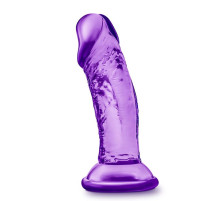 Фиолетовый фаллоимитатор на присоске SWEET N SMALL 4INCH DILDO - 11,4 см.