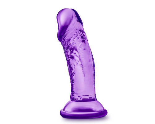 Фиолетовый фаллоимитатор на присоске SWEET N SMALL 4INCH DILDO - 11,4 см.