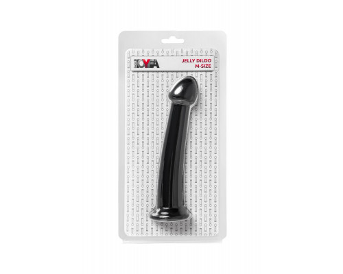 Заказать Черный фаллоимитатор Jelly Dildo M - 18 см.