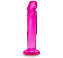 Розовый анальный фаллоимитатор Sweet N Small 6 Inch Dildo With Suction Cup - 16,5 см.
