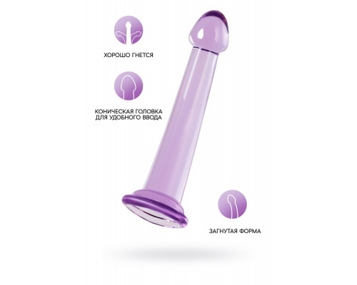 Заказать Фиолетовый фаллоимитатор Jelly Dildo S - 15,5 см.