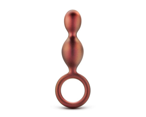 Заказать Коричневый анальный стимулятор Duo Loop Copper Anal Plug - 13,3 см.