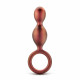 Заказать Коричневый анальный стимулятор Duo Loop Copper Anal Plug - 13,3 см.