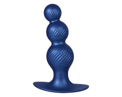 Синяя анальная елочка 5 Inch Silicone Anal Plug - 14 см.