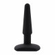 Заказать Черная анальная втулка Silicone Butt Plug 4  - 11 см.