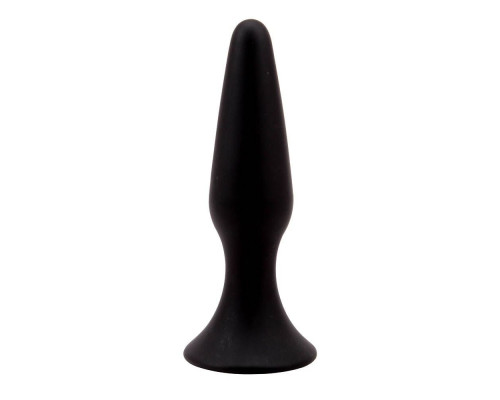 Заказать Черная анальная пробка L Silicone Plug - 12,8 см.