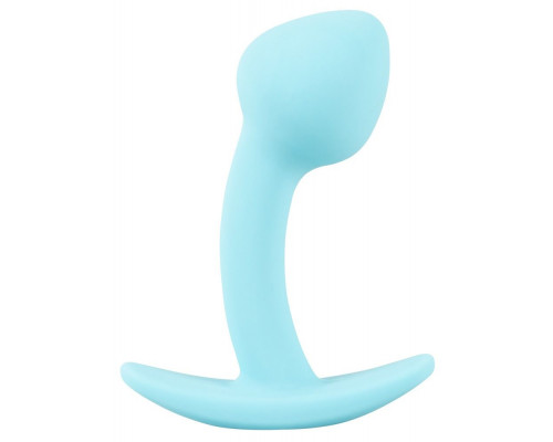 Заказать Голубая анальная втулка Mini Butt Plug - 7,1 см.