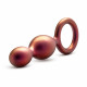 Заказать Коричневый анальный стимулятор Duo Loop Copper Anal Plug - 13,3 см.