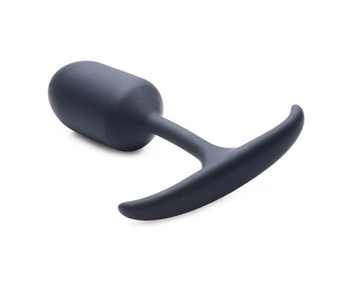 Черная анальная пробка с утяжелением Premium Silicone Weighted Anal Plug Medium - 14 см. Черная анальная пробка с утяжелением Premium Silicone Weighted Anal Plug Medium - 14 см.