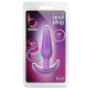 Заказать Фиолетовая анальная пробка в форме якоря Slim Anal Plug - 10,8 см.