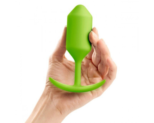 Заказать Лаймовая пробка для ношения B-vibe Snug Plug 3 - 12,7 см.