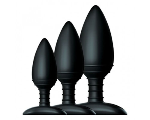 Заказать Набор из 3 черных анальных втулок NEXUS BUTT PLUG TRIO SET
