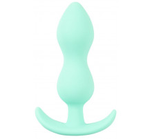 Аквамариновая анальная втулка Mini Butt Plug - 8,2 см.