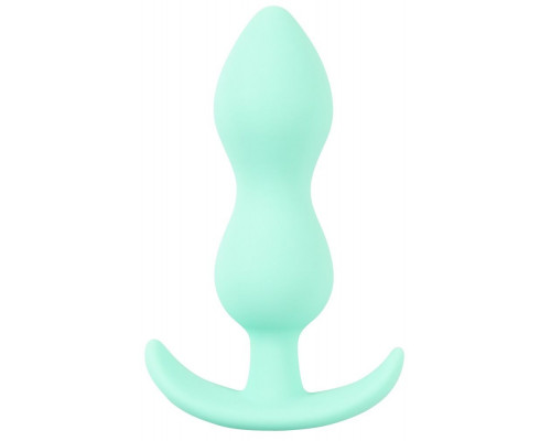 Заказать Аквамариновая анальная втулка Mini Butt Plug - 8,2 см.