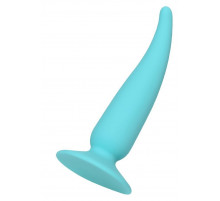 Мятная силиконовая анальная пробка Сappy - 12,5 см.