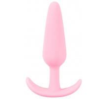 Розовая анальная втулка Mini Butt Plug - 8,4 см.