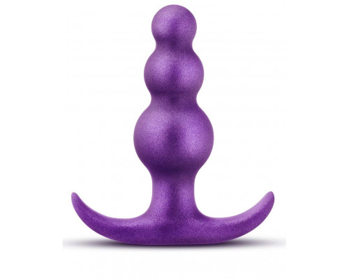 Фиолетовая анальная пробка The Supernova Plug - 7,6 см.