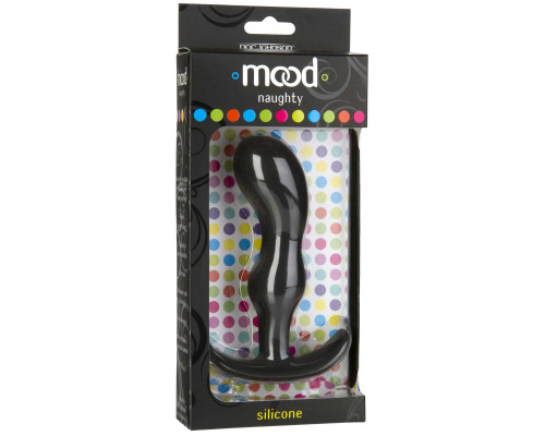 Заказать Черная анальная пробка для ношения Mood Naughty 2 4.5  Silicone - 11,4 см.