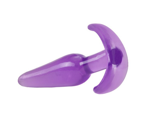 Заказать Фиолетовая анальная пробка в форме якоря Slim Anal Plug - 10,8 см.