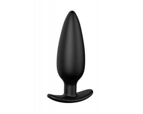 Заказать Черная анальная пробка №07 Self Penetrating Butt Plug - 12 см.