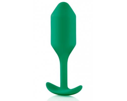 Заказать Зеленая пробка для ношения B-vibe Snug Plug 2 - 11,4 см.