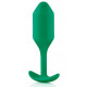 Заказать Зеленая пробка для ношения B-vibe Snug Plug 2 - 11,4 см.