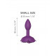 Заказать Фиолетовая анальная пробка с ограничителем-розой Open Rose Size S Butt Plug